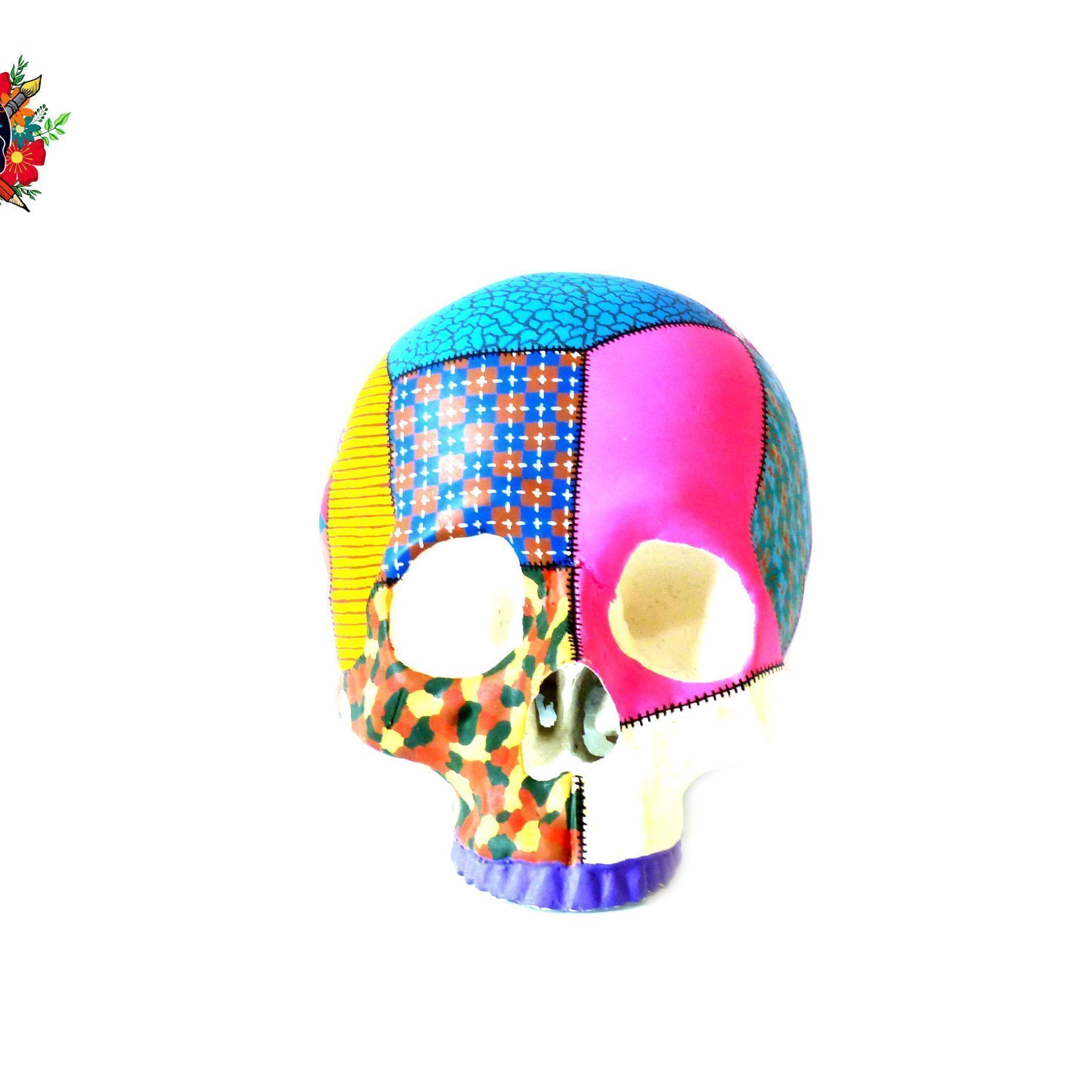 Tête de mort, Skull xl Haute Couture Pop Colors