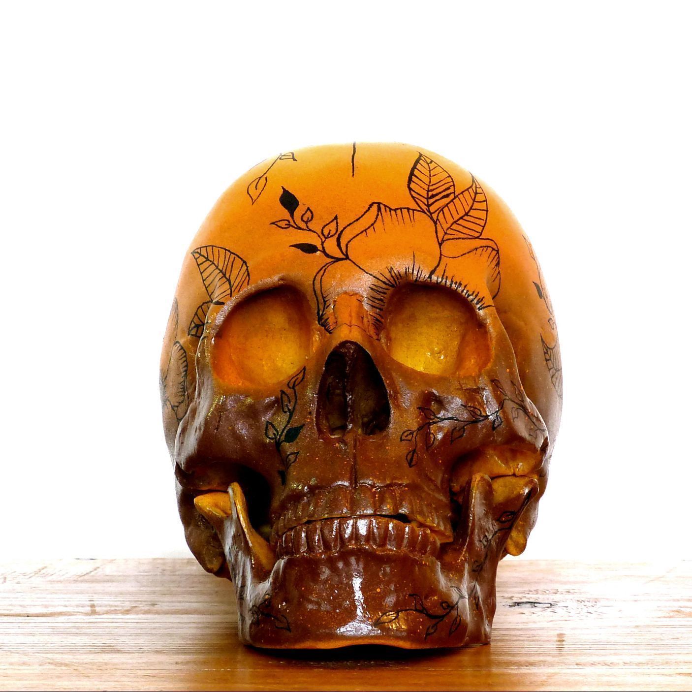 Tête de mort Madame Bouton d'Or