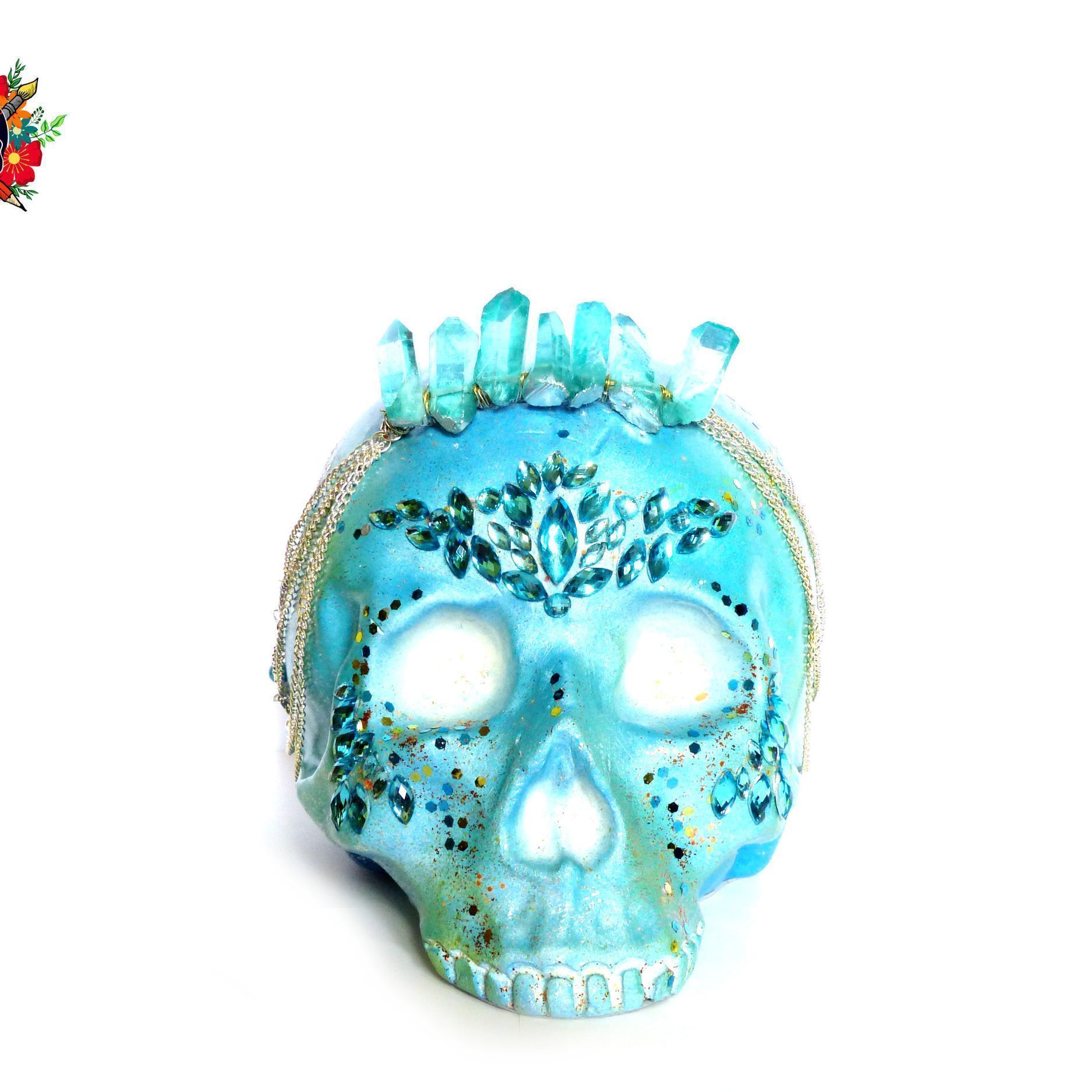 Tête de mort Skull Crâne Arielle la Sirène