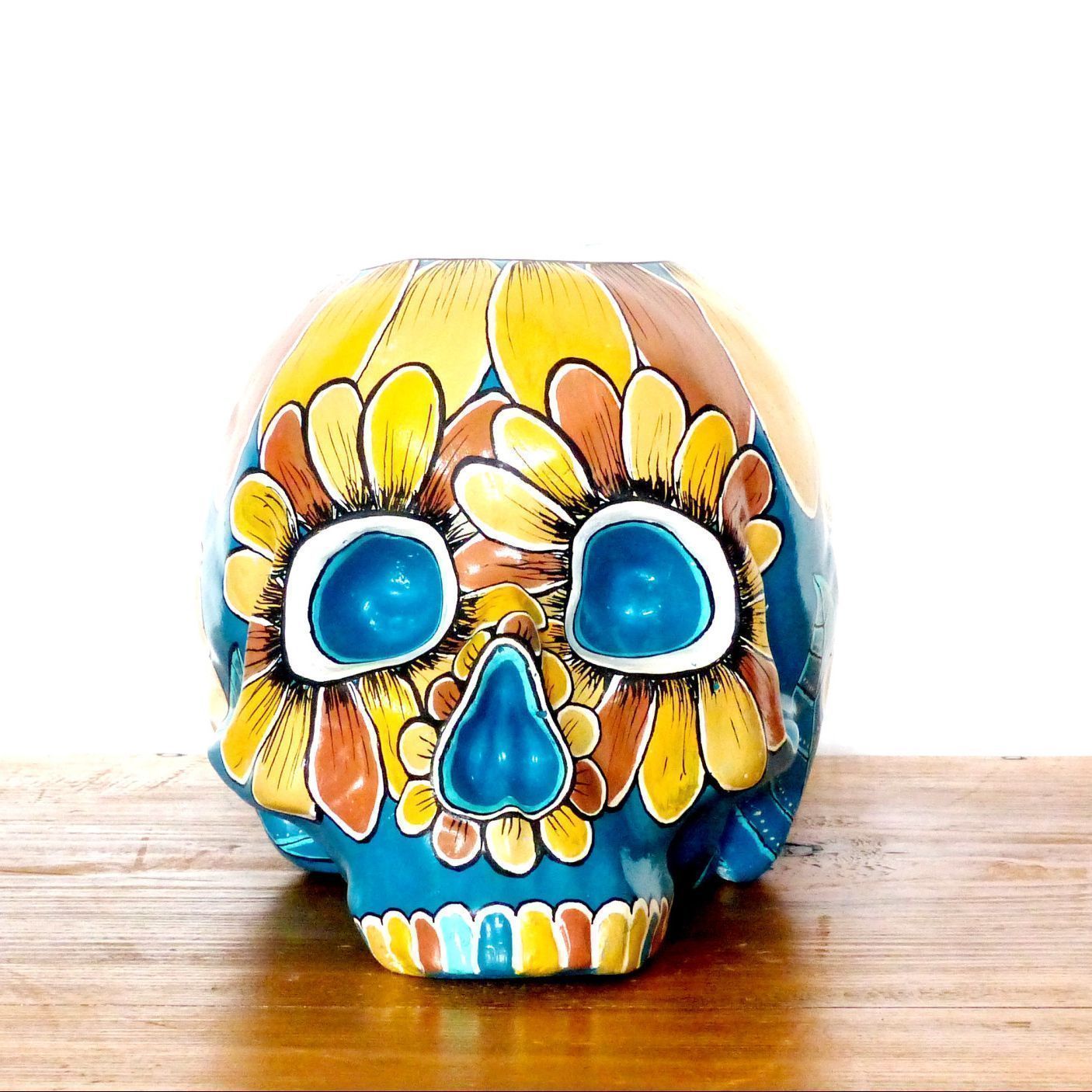 Tête de mort, décorative Madame Calendula