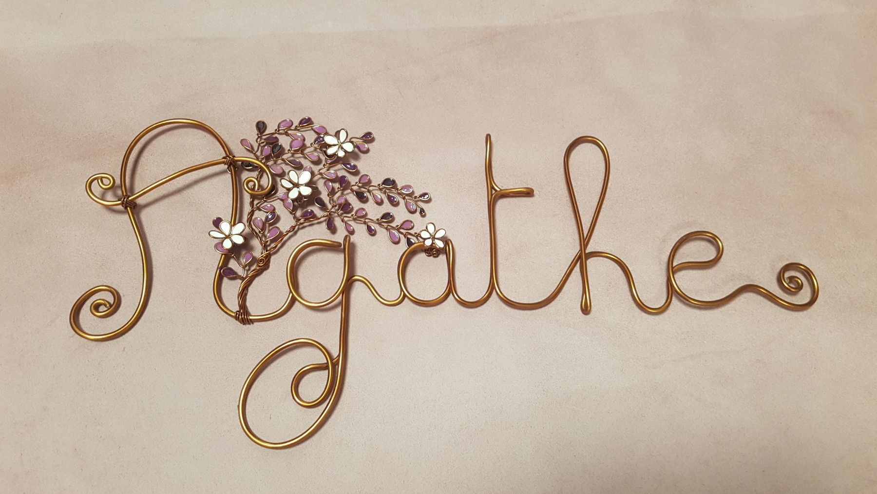 Arbre de vie personnalisé avec prénom et couleurs au choix - 100% personnalisé