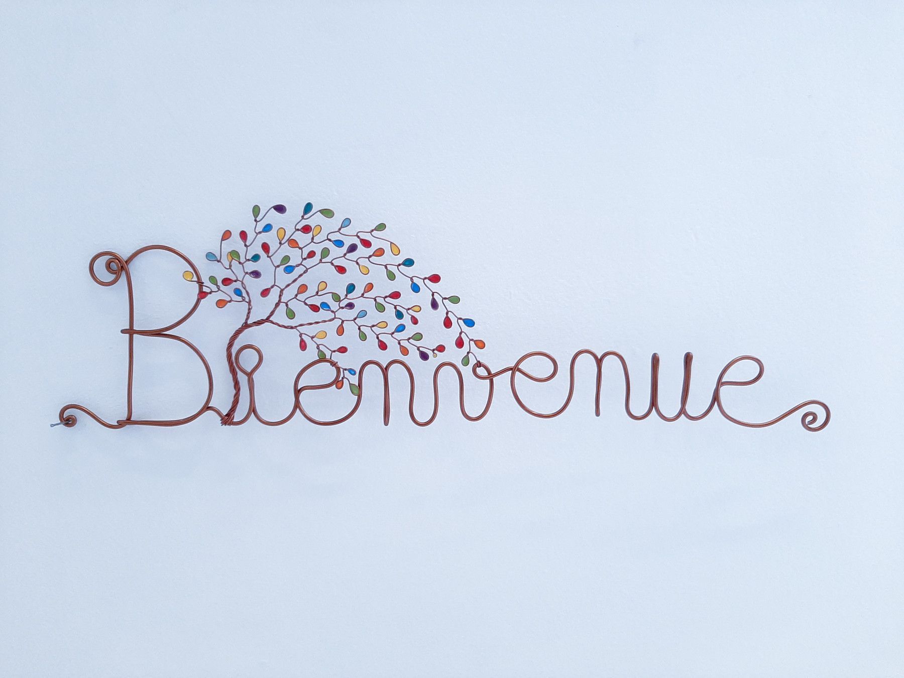 Pour votre entrée... Arbre de Vie mural Bienvenue