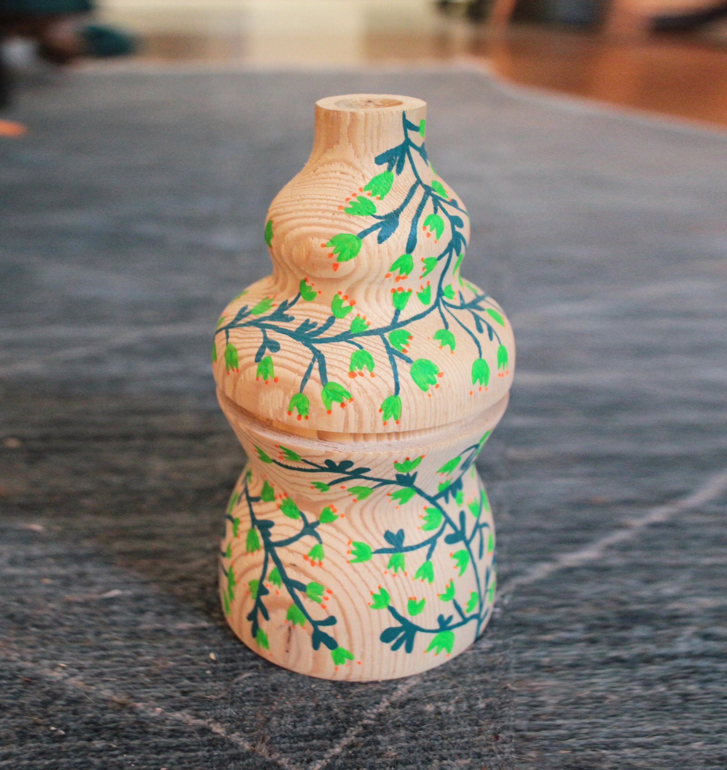 Vase bouteille (Petit+ motif)