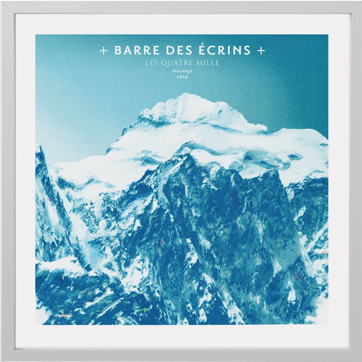 Barre des Ecrins - Affiche Peinte