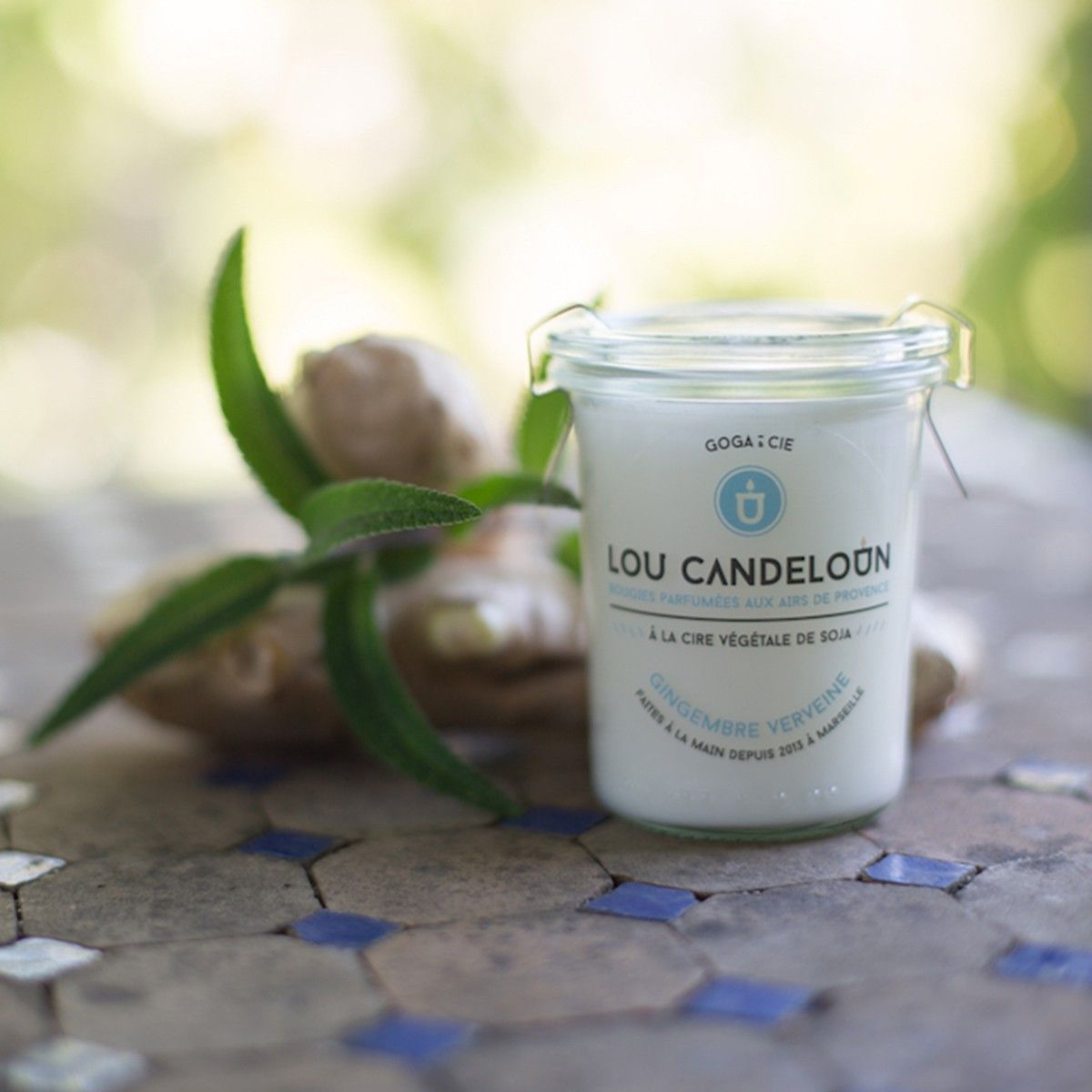 Bougie naturelle - Retour du marché : Gingembre Verveine