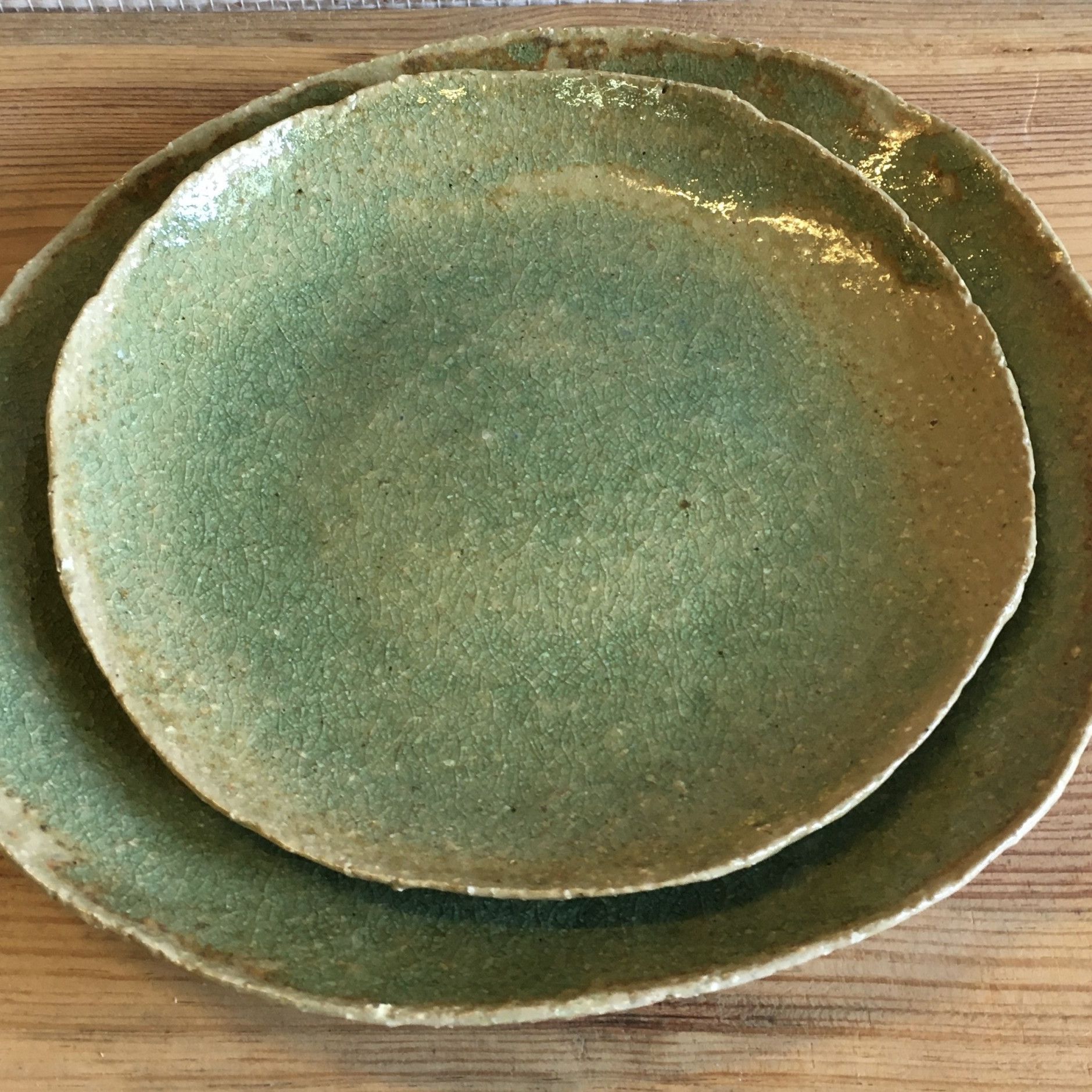 Grande assiette verte