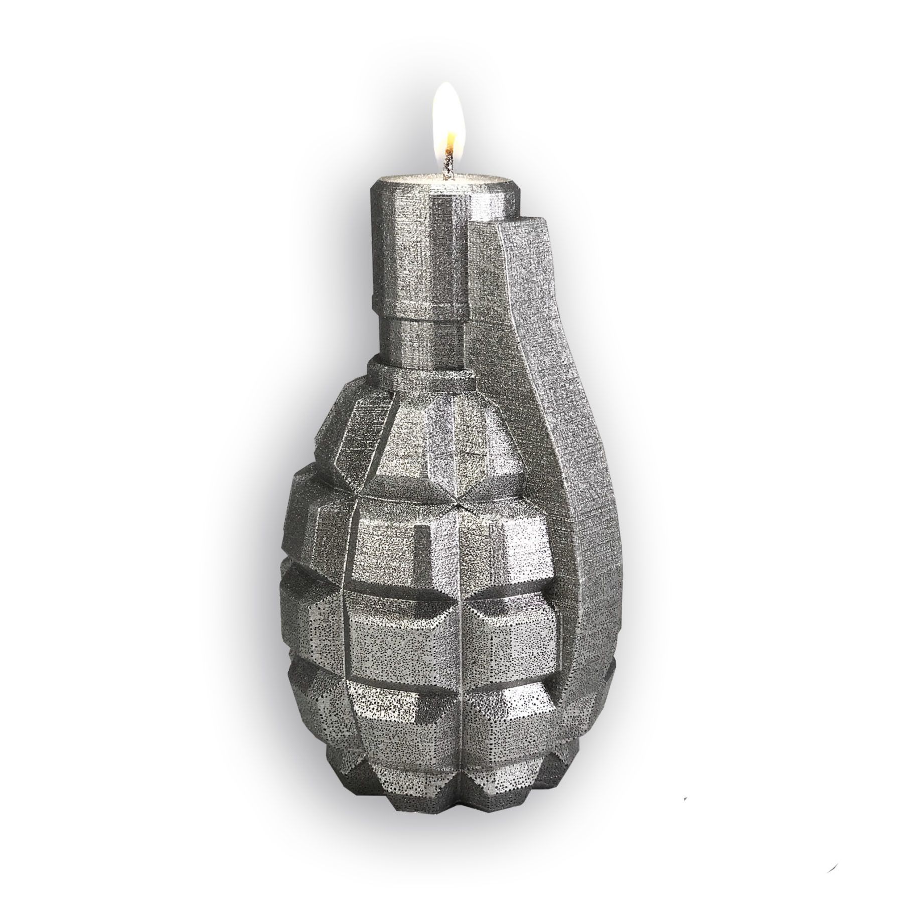 Bougie Grenade argentée parfumée