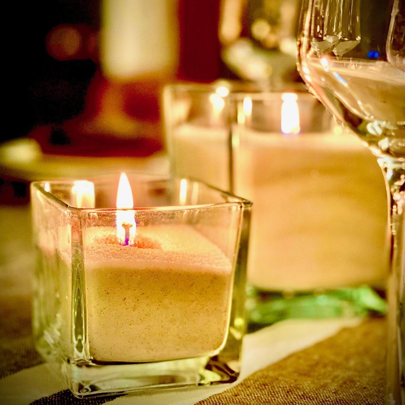 Photophore carré design T.S