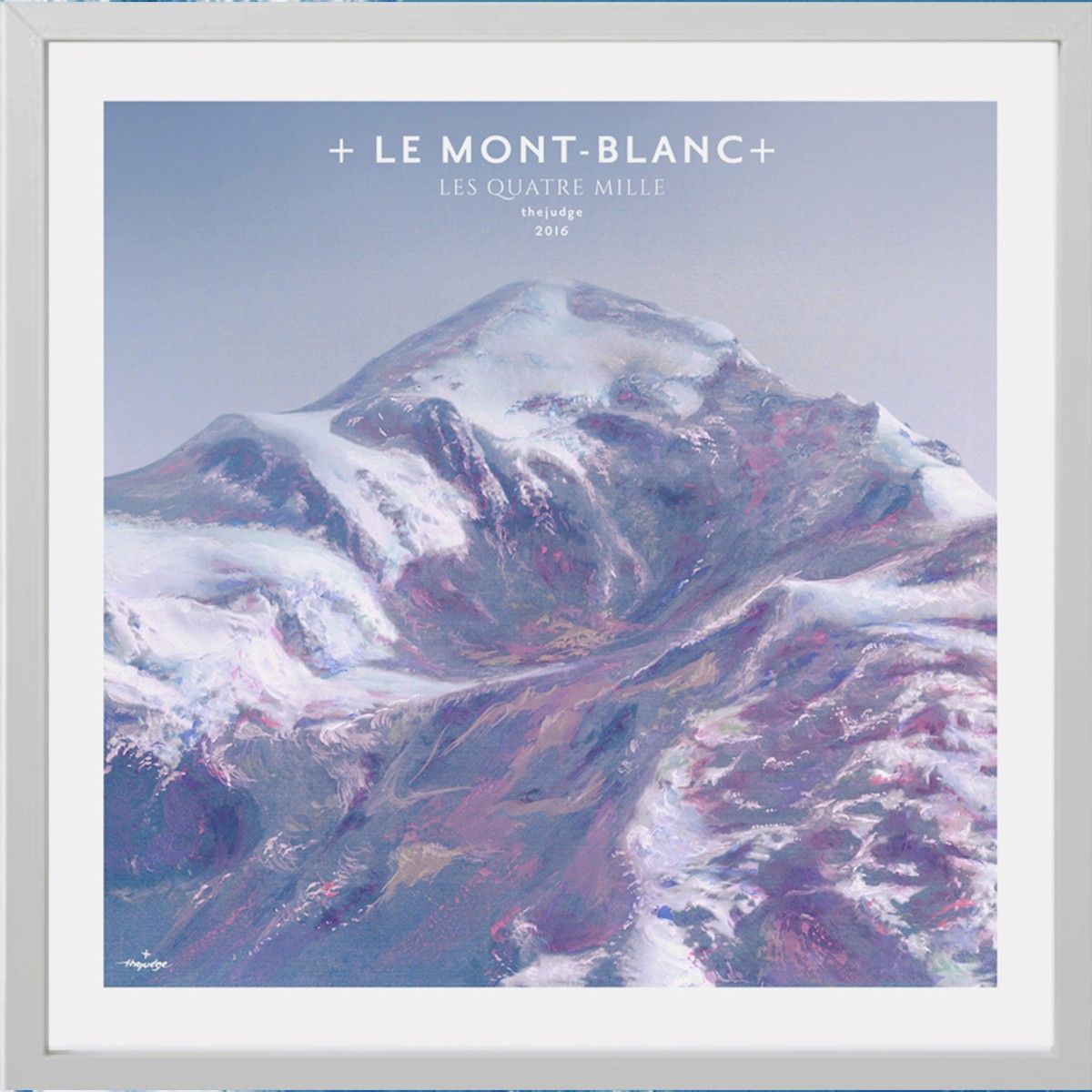 Mont Blanc - Affiche Peinte