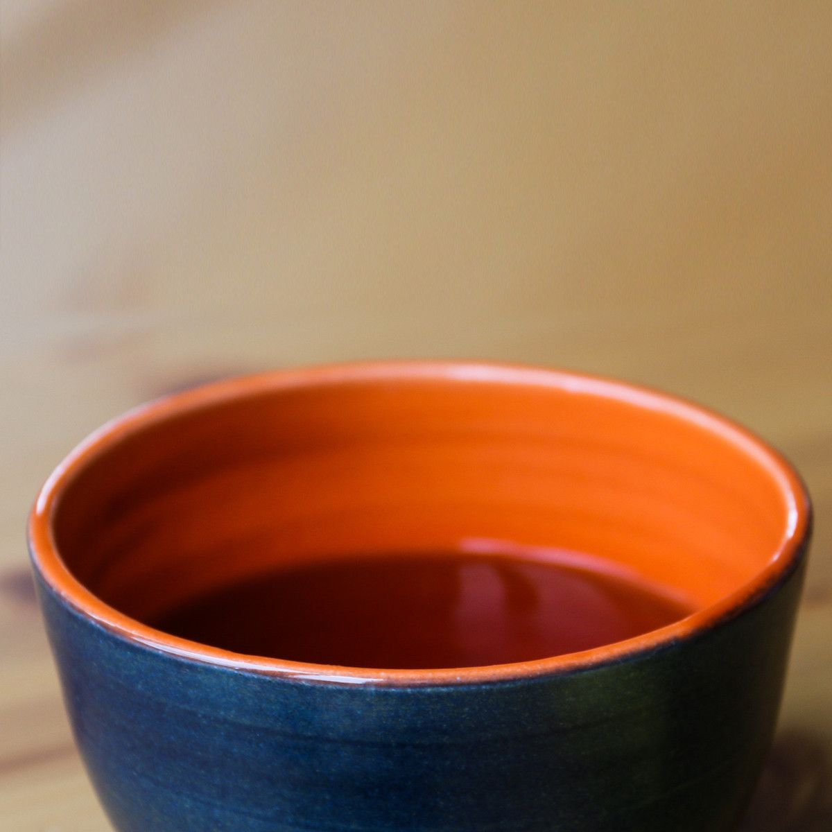 Bol bicolore orange & bleu isara