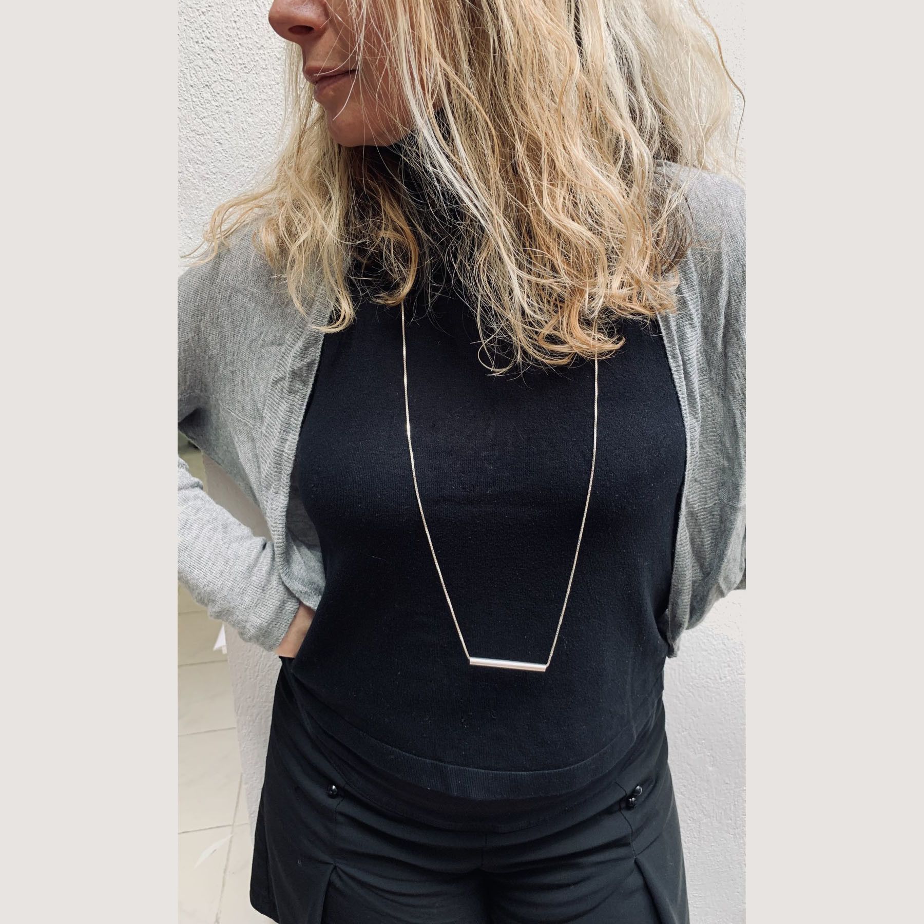 Bijou de cou sautoir Flower Power