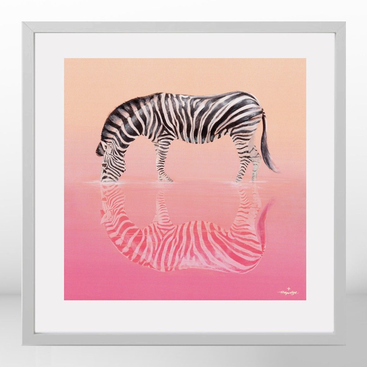 Zebra - Affiche Peinte