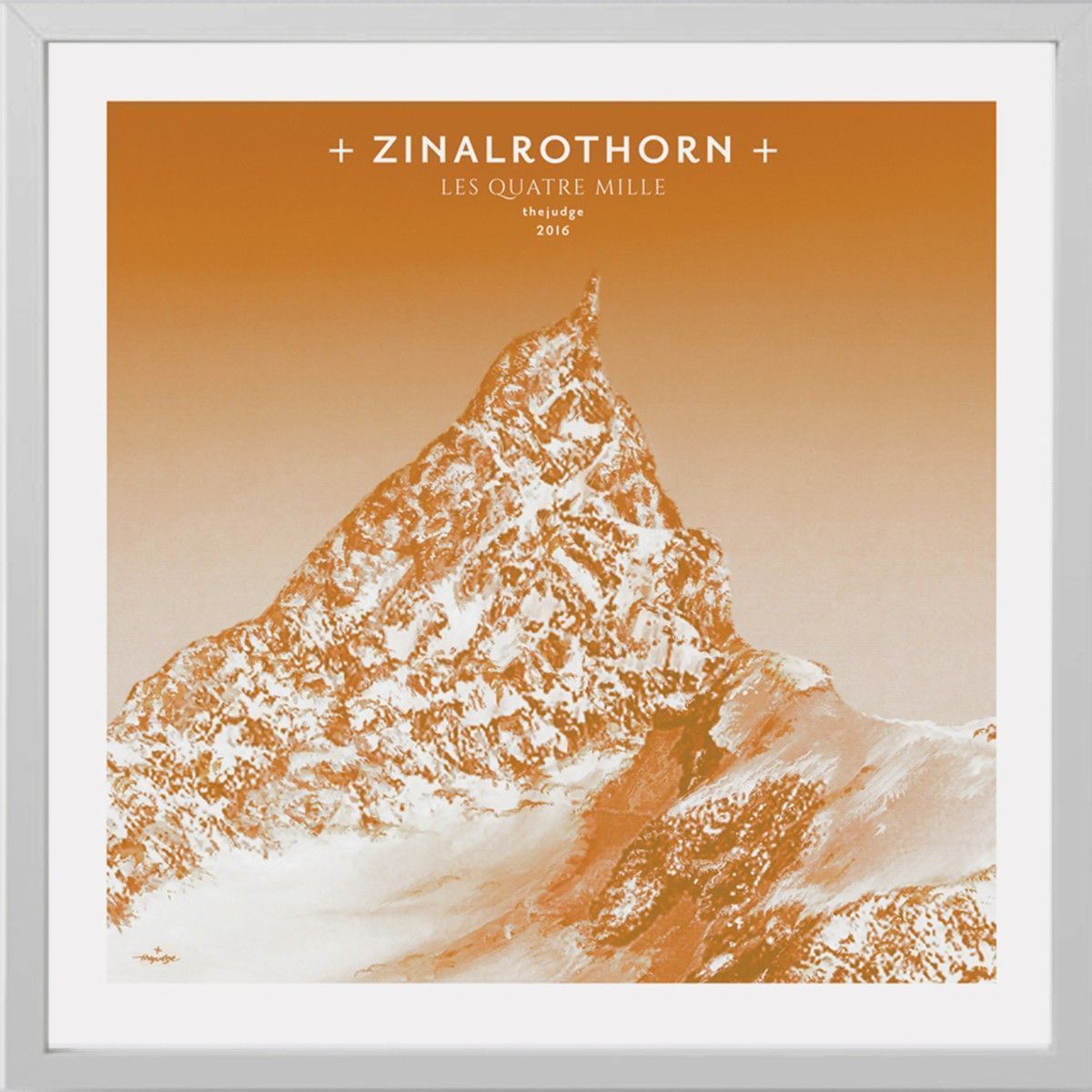 Zinalrothorn - Affiche Peinte