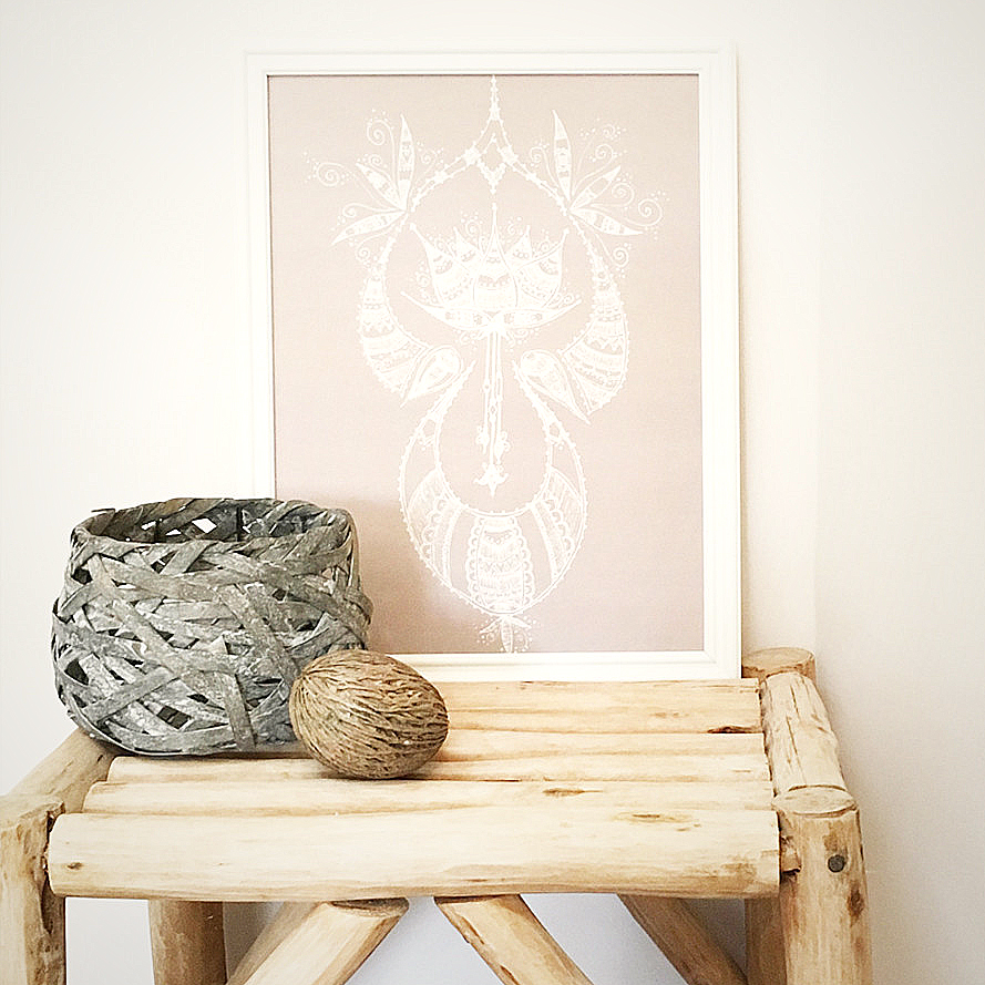 Affiche imprimée Bohemian Mandala