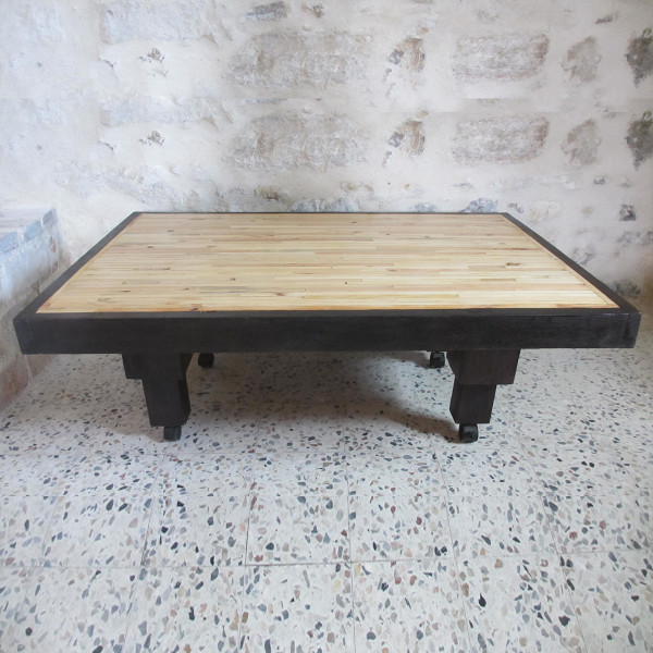 Table basse en lamellé-collé de Partisan de l'Art sur L'Atelier des Créateurs